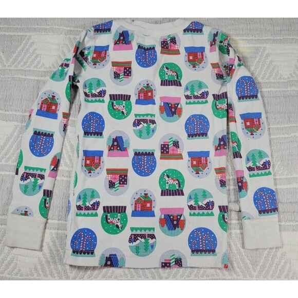 Hanna Andersson Holiday Pajamas Set Snow Globe Print Size 110 (US 5) Organic Cot - Picture 7 of 8